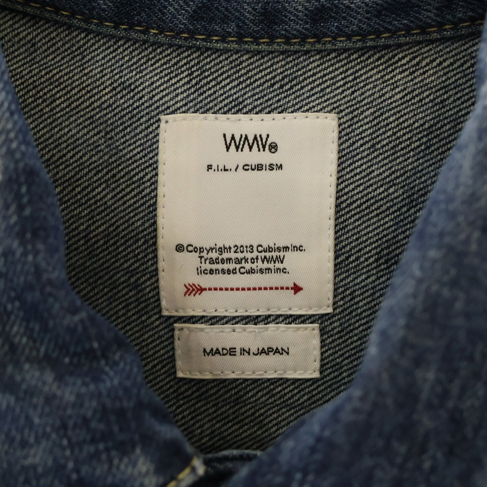 VISVIM WMV(ビズビム ダブリューエムブイ) 24AW SS 101XX JKT W DMGD-1010 0324205006001 デニムジャケット インディゴ