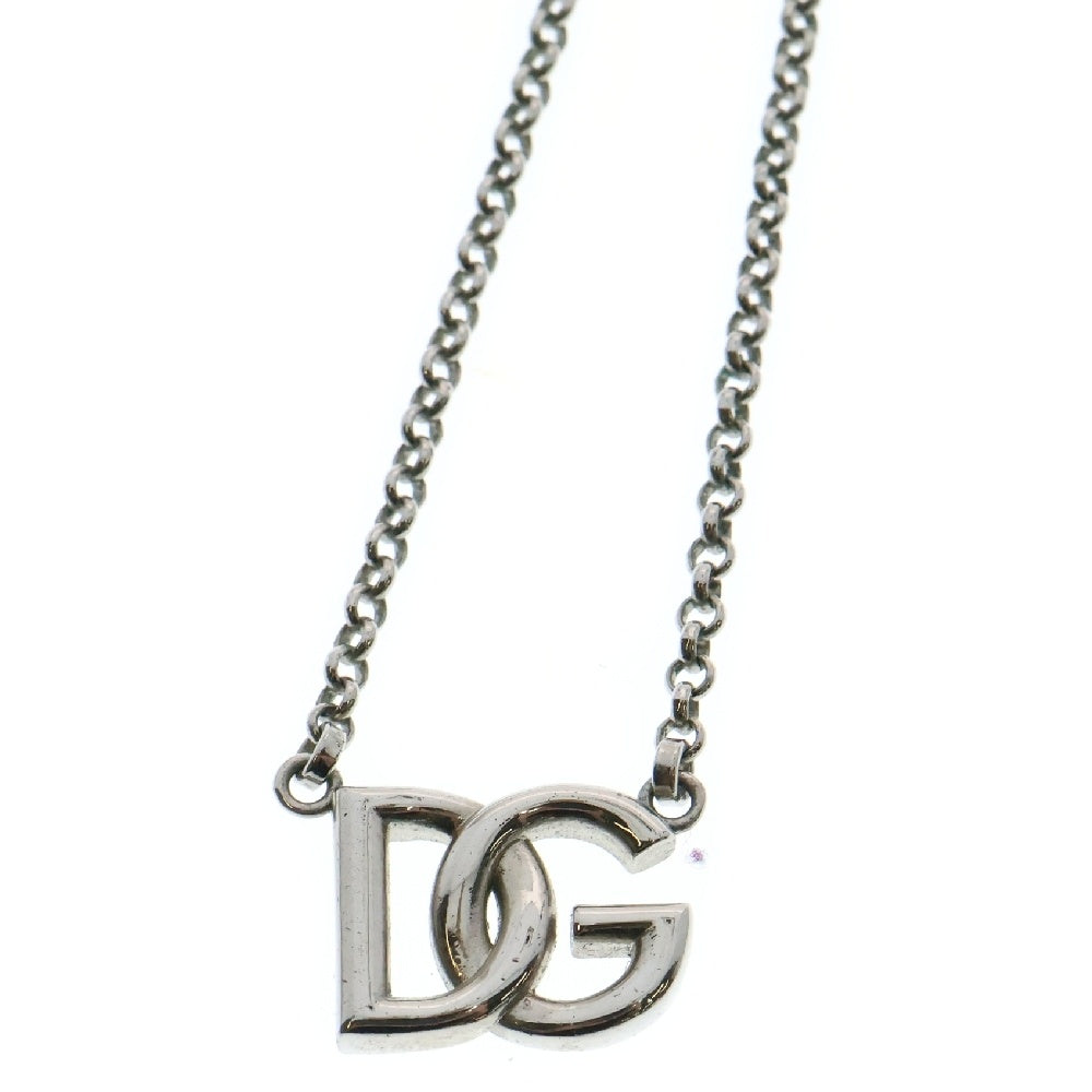 DOLCE & GABBANA(ドルチェアンドガッバーナ) DGロゴ チェーンネックレス シルバー