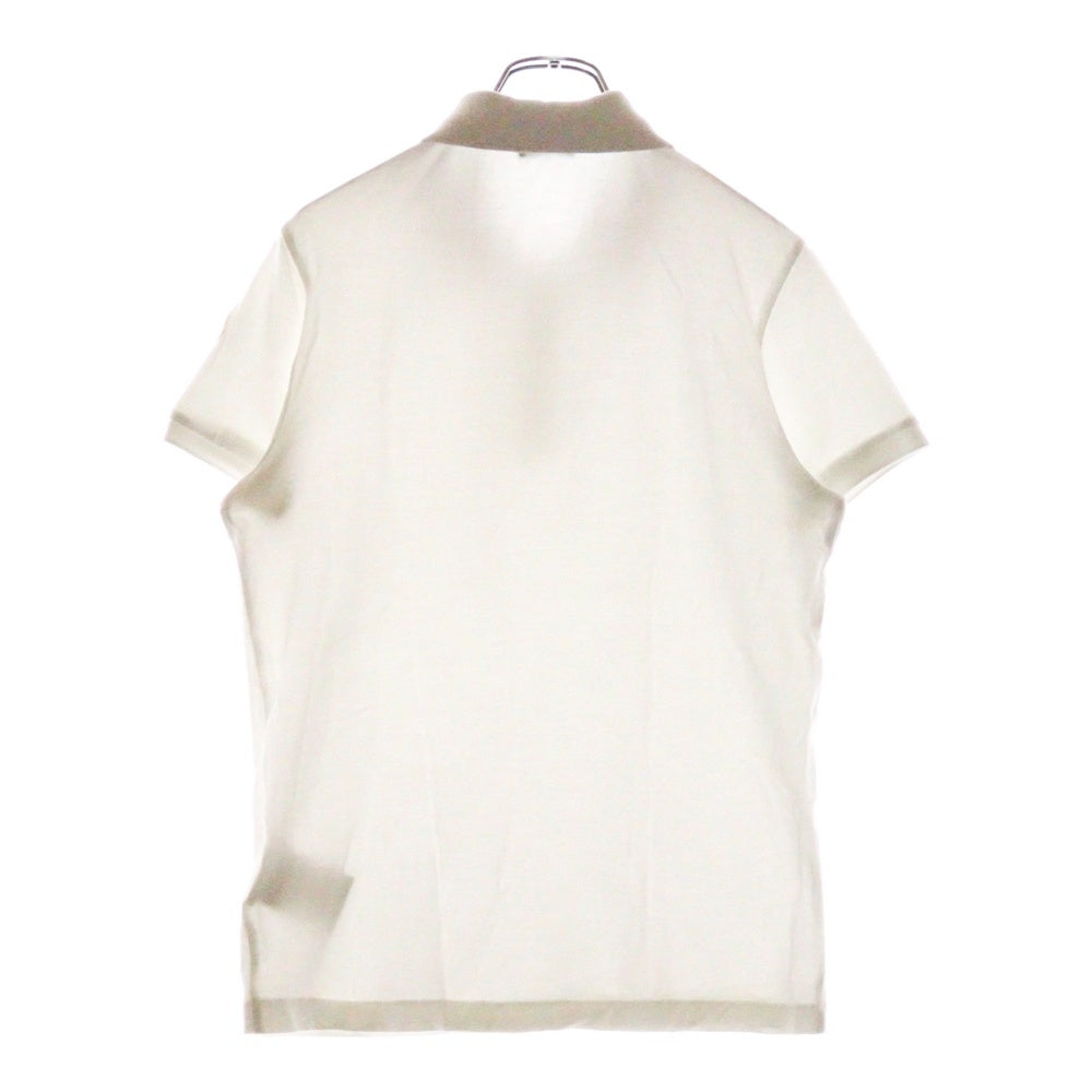 MONCLER(モンクレール) MAGLIA POLO F20918A70510 84556 ロゴワッペン付き半袖ポロシャツ ホワイト