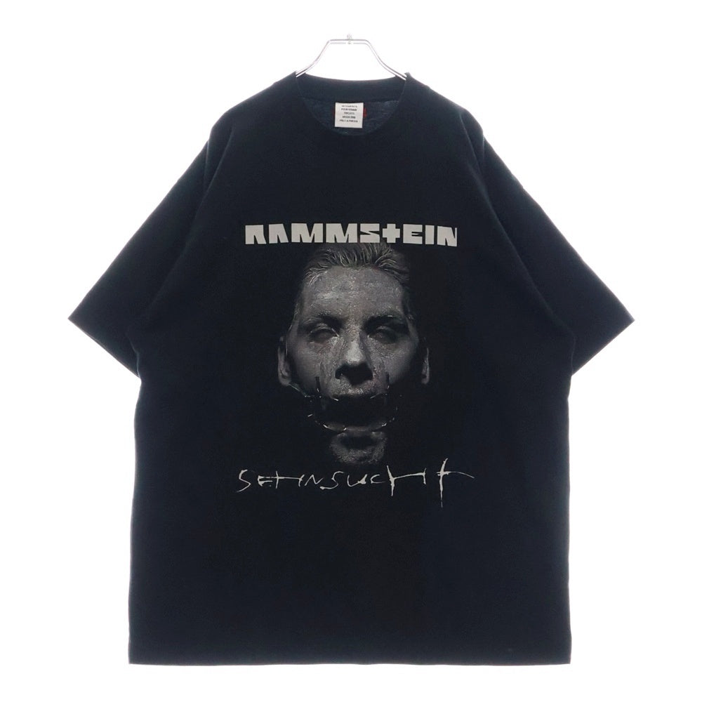 VETEMENTS(ヴェトモン) 17AW Rammstein Oversized Tee MAH18TR27 ラムシュタイン オーバーサイズ半袖Tシャツ ブラック