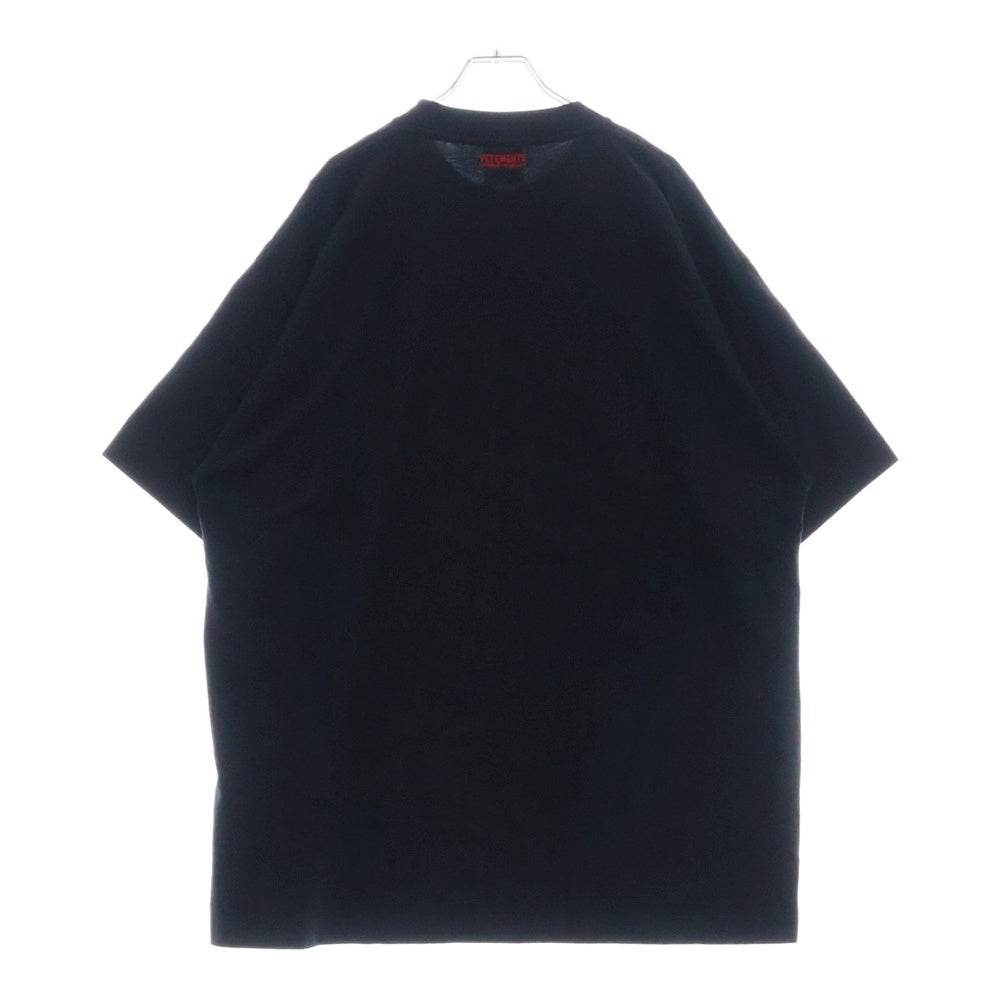 VETEMENTS(ヴェトモン) 17AW Rammstein Oversized Tee MAH18TR27 ラムシュタイン オーバーサイズ半袖Tシャツ ブラック