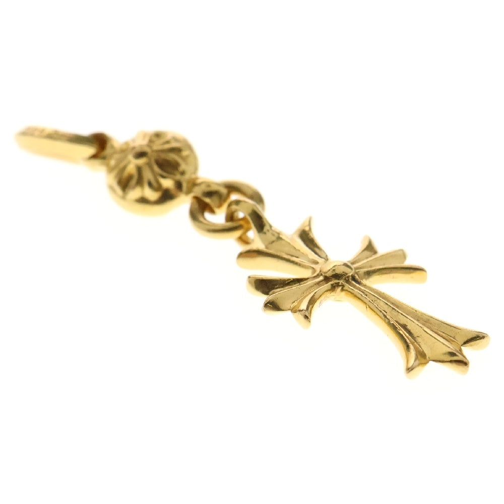 CHROME HEARTS(クロムハーツ) 22K 1BT TNY CH CRS 1ボールタイニーCHクロスチャーム ペンダントトップ ゴールド