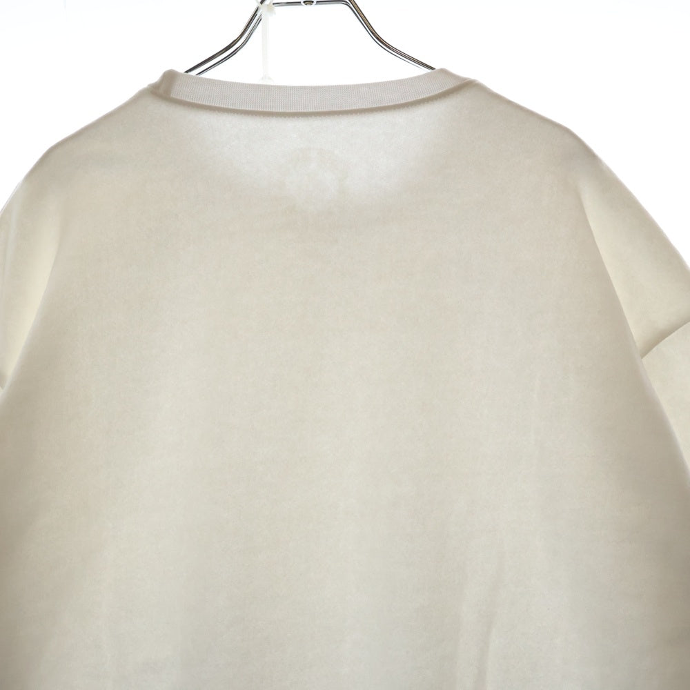 CHROME HEARTS(クロムハーツ) LOVE YOU CREW SWTSHRT 袖フローラルクロスハートプリントスウェットトレーナー ホワイト