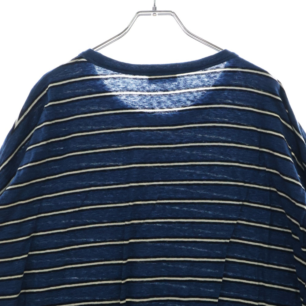 DIOR(ディオール) ロゴボーダー半袖Tシャツ 493J671B0938 ネイビー