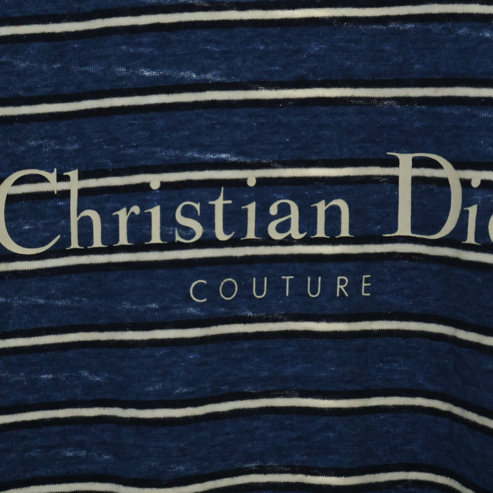 DIOR(ディオール) ロゴボーダー半袖Tシャツ 493J671B0938 ネイビー