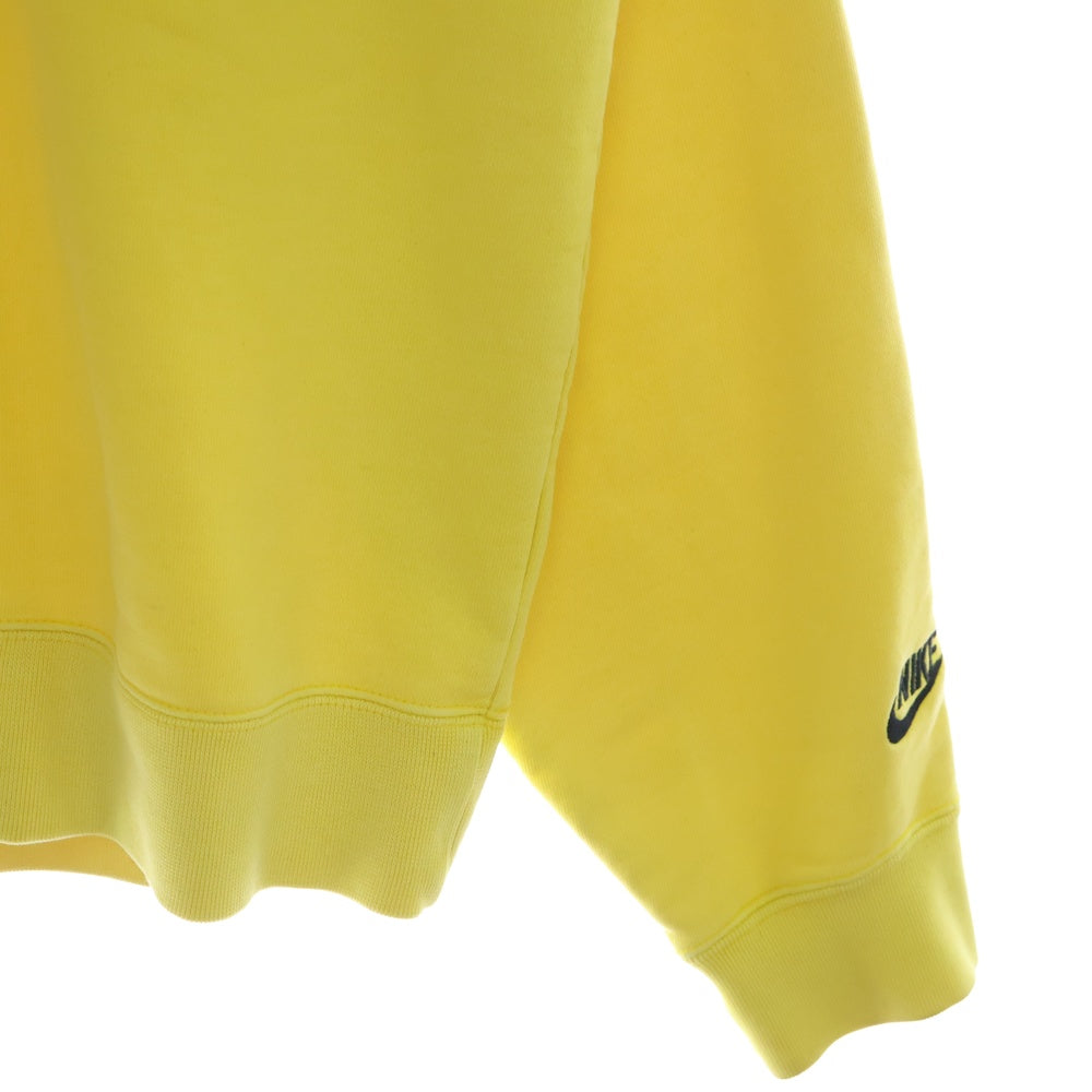 NIKE(ナイキ) 24AW ×NIGO NRG Crew Fleece FV5941-735 ×ニゴ ロゴプリントクルーネックスウェットトレーナー イエロー