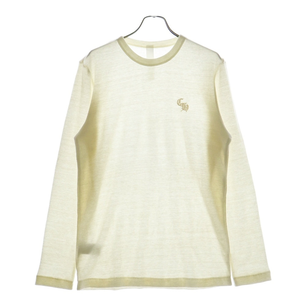 CHROME HEARTS(クロムハーツ) Y NOT SNATCH LS CH刺繍サーマル長袖Tシャツ ホワイト