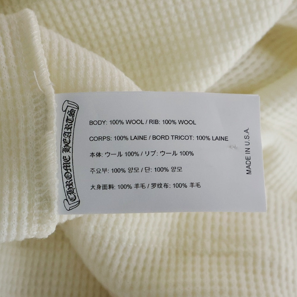 CHROME HEARTS(クロムハーツ) Y NOT SNATCH LS CH刺繍サーマル長袖Tシャツ ホワイト