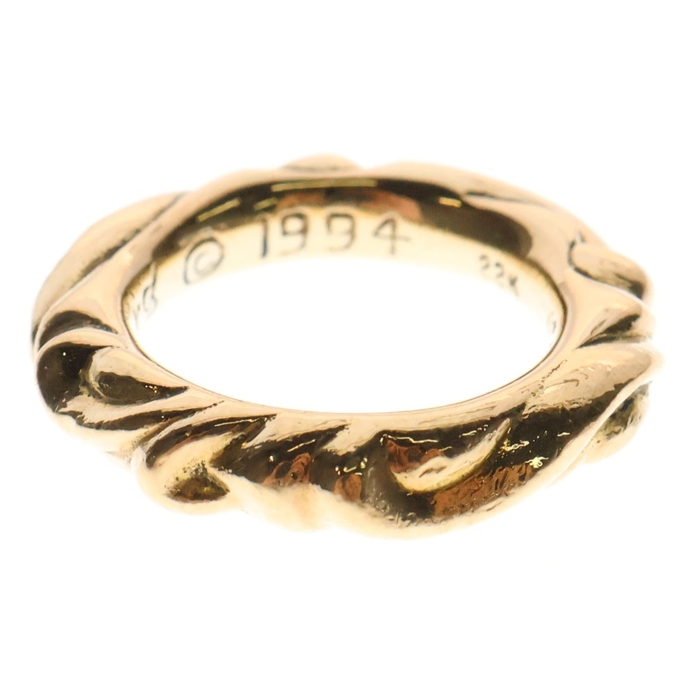 CHROME HEARTS(クロムハーツ) 22K SCRL BAND スクロールバンド リング ゴールド BCA416