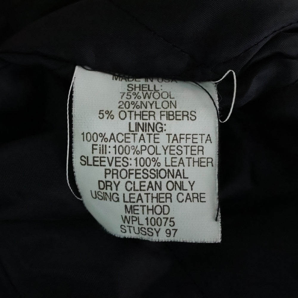STUSSY(ステューシー) 90s BIG4 4都市限定モデルウール切り替えスタジャン ジャケット オールド オレンジ