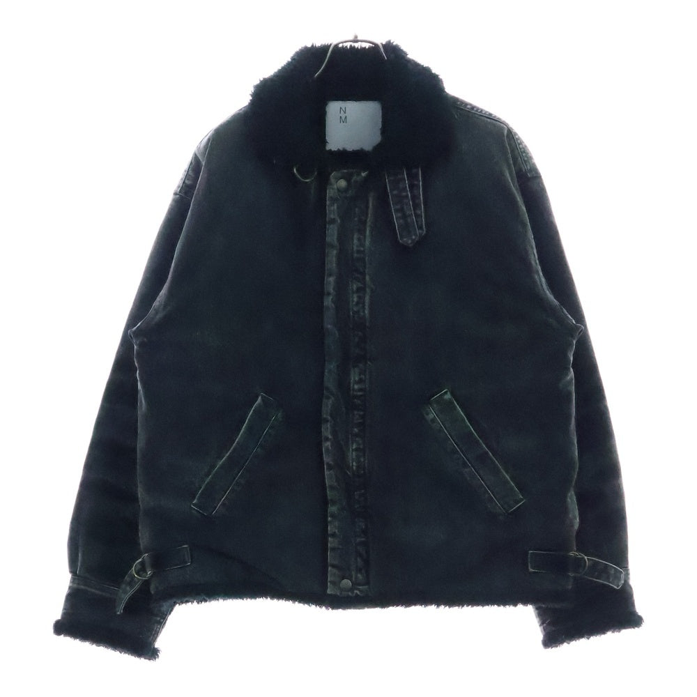 New Manual(ニュー マニュアル) #8 LV B-3 BLOUSON ボアデニムジャケット グレー