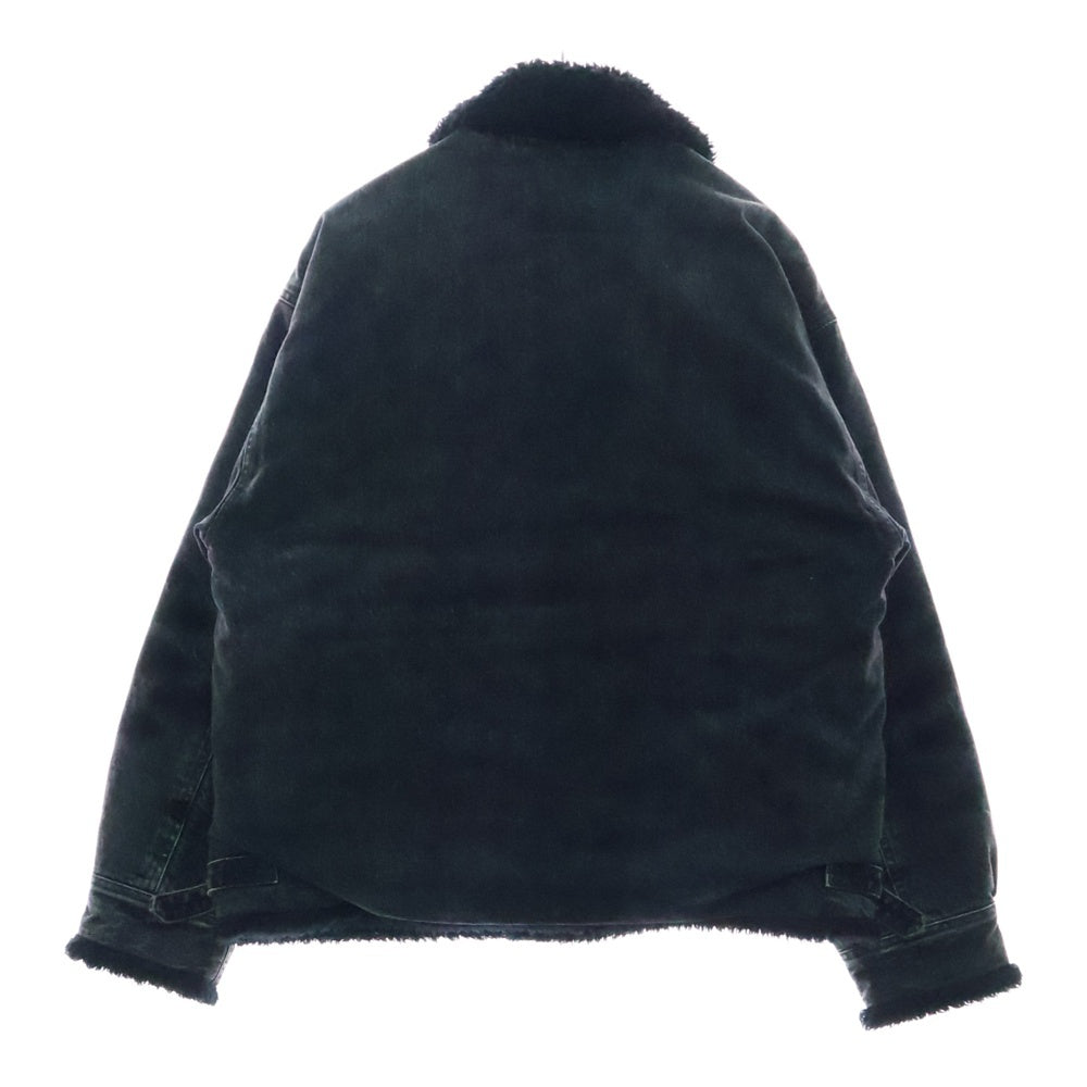 New Manual(ニュー マニュアル) #8 LV B-3 BLOUSON ボアデニムジャケット グレー