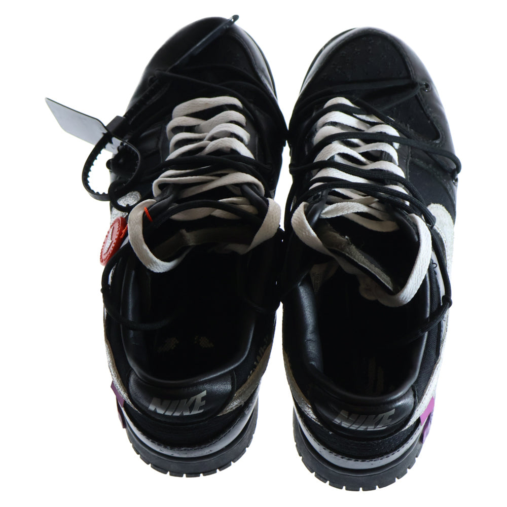NIKE(ナイキ) ×OFF-WHITE DUNK LOW1 OF50 DM1602-001 オフホワイト ダンク ローカットスニーカー ブラック US9/27.0cm