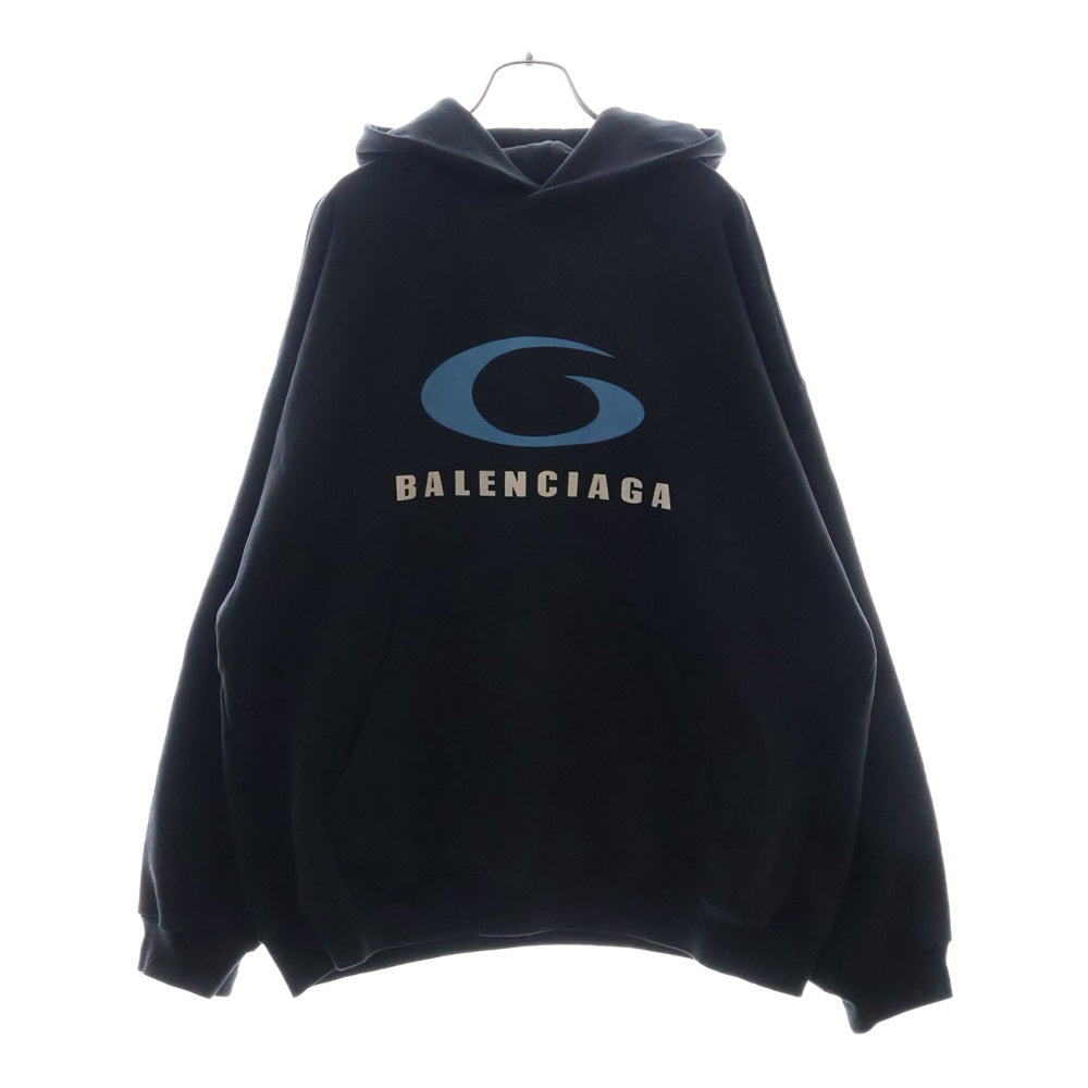 BALENCIAGA(バレンシアガ) 24AW ループスポーツアイコン ウォッシュドスウェットパーカー 767877 TRVC3 ブラック