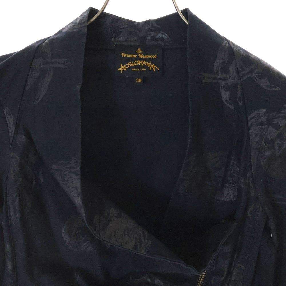 Vivienne Westwood Anglomania(ヴィヴィアンウエストウッドアングロマニア) ライダースジャケット 変形 プリント アングロマニア 15-01-432001