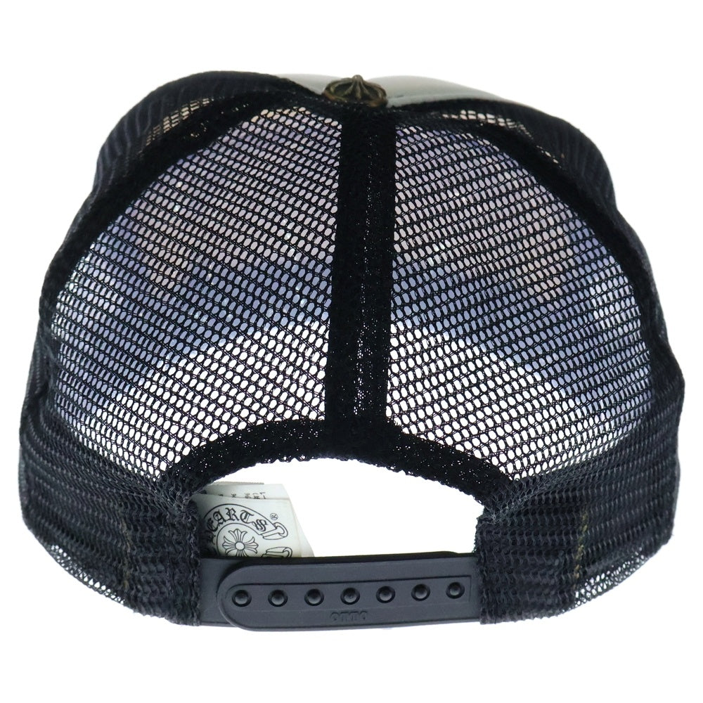 CHROME HEARTS(クロムハーツ) TRUCKER CAP トラッカーキャップ CHパッチクロスボール付メッシュキャップ 帽子 ブラック/ホワイト