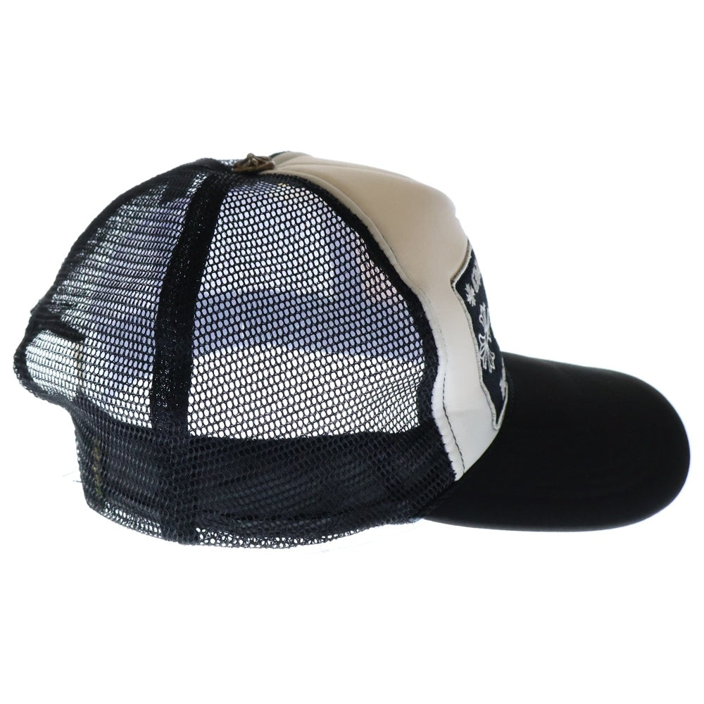 CHROME HEARTS(クロムハーツ) TRUCKER CAP トラッカーキャップ CHパッチクロスボール付メッシュキャップ 帽子 ブラック/ホワイト