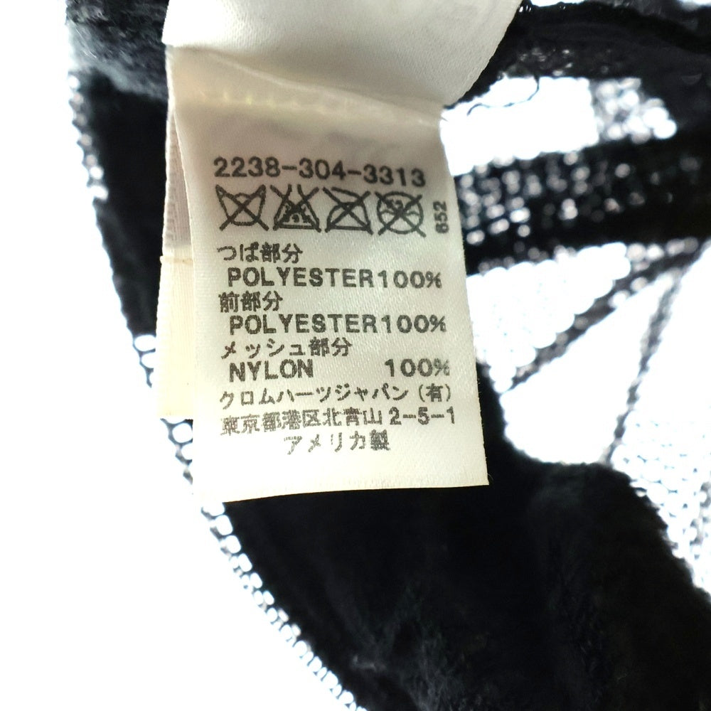 CHROME HEARTS(クロムハーツ) TRUCKER CAP トラッカーキャップ CHパッチクロスボール付メッシュキャップ 帽子 ブラック/ホワイト