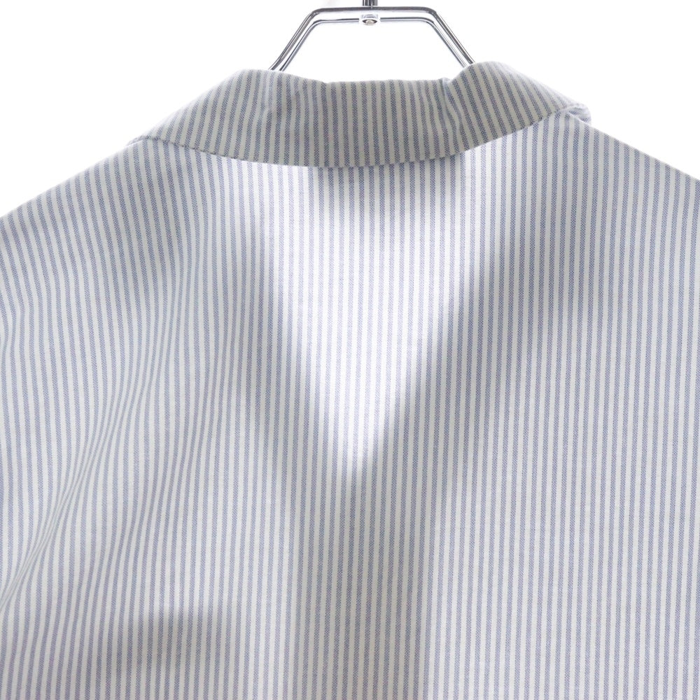 GUCCI(グッチ) 21AW LES POMMES Apple Designed Short Sleeve Shirt 663637 ZAHCS 刺繍 ストライプ 半袖シャツ ブルー