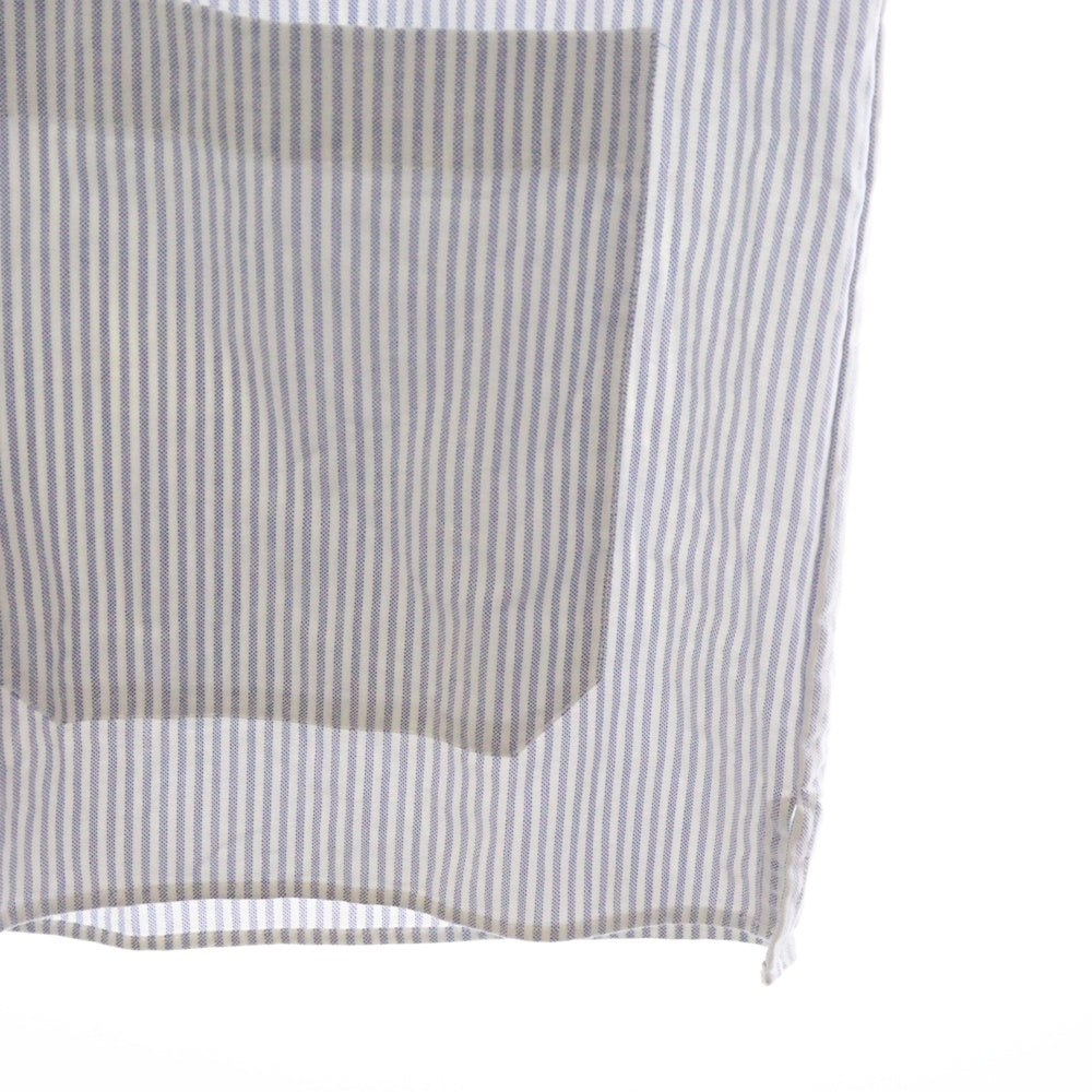 GUCCI(グッチ) 21AW LES POMMES Apple Designed Short Sleeve Shirt 663637 ZAHCS 刺繍 ストライプ 半袖シャツ ブルー