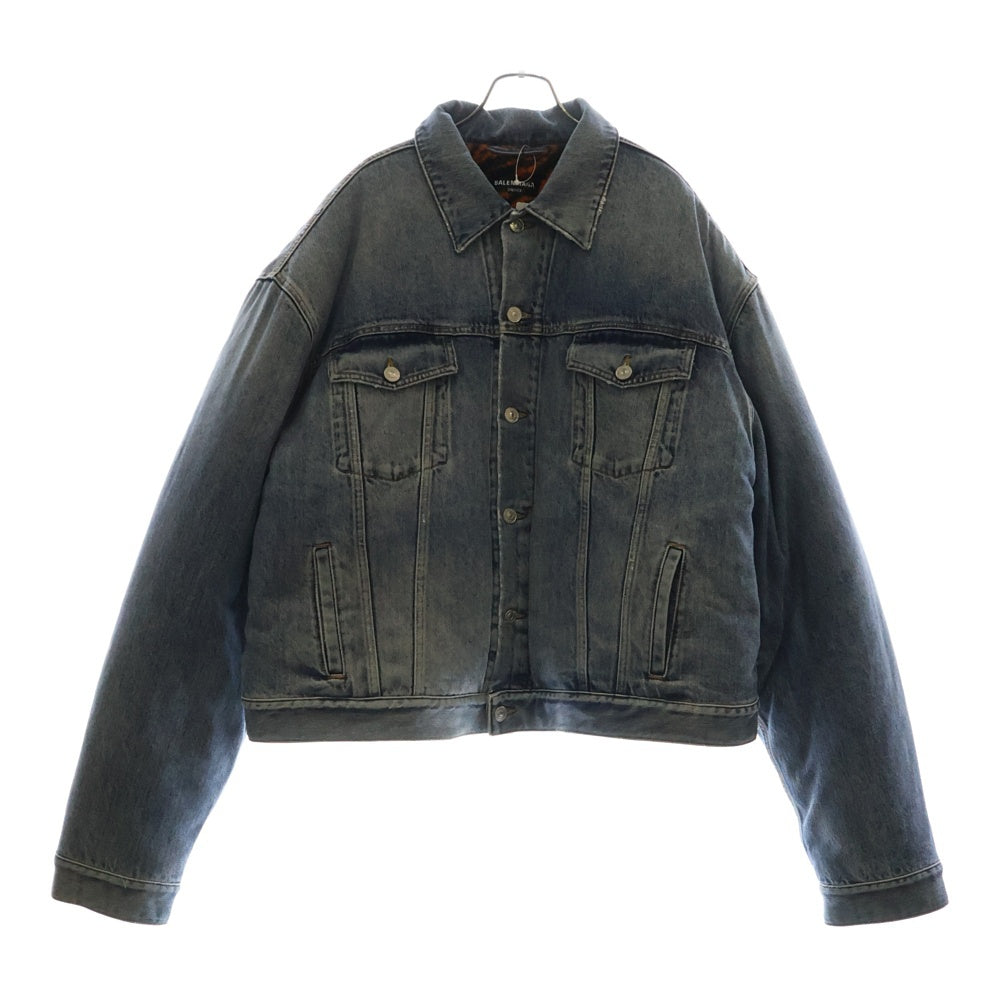 バレンシアガ　デニムジャケット BALENCIAGA(バレンシアガ) タイガーボア デニムジャケット インディゴ