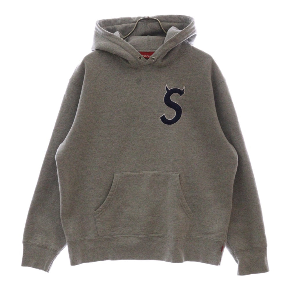 SUPREME(シュプリーム) 22AW S Logo Hooded Sweatshirt Sロゴ プルオーバー スウェットフーディ パーカー グレー