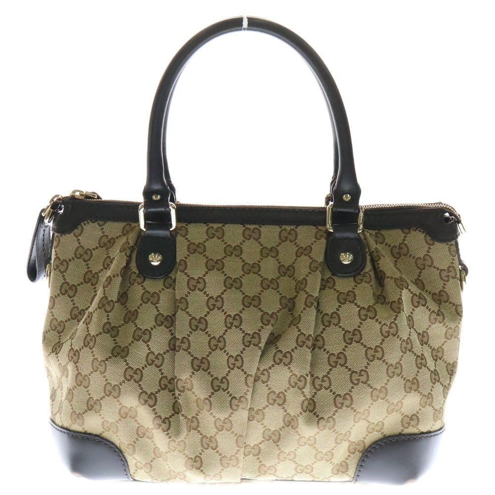 GUCCI(グッチ) スーキー GGキャンバス 2WAYキャンバスハンドバッグ 247902 ベージュ