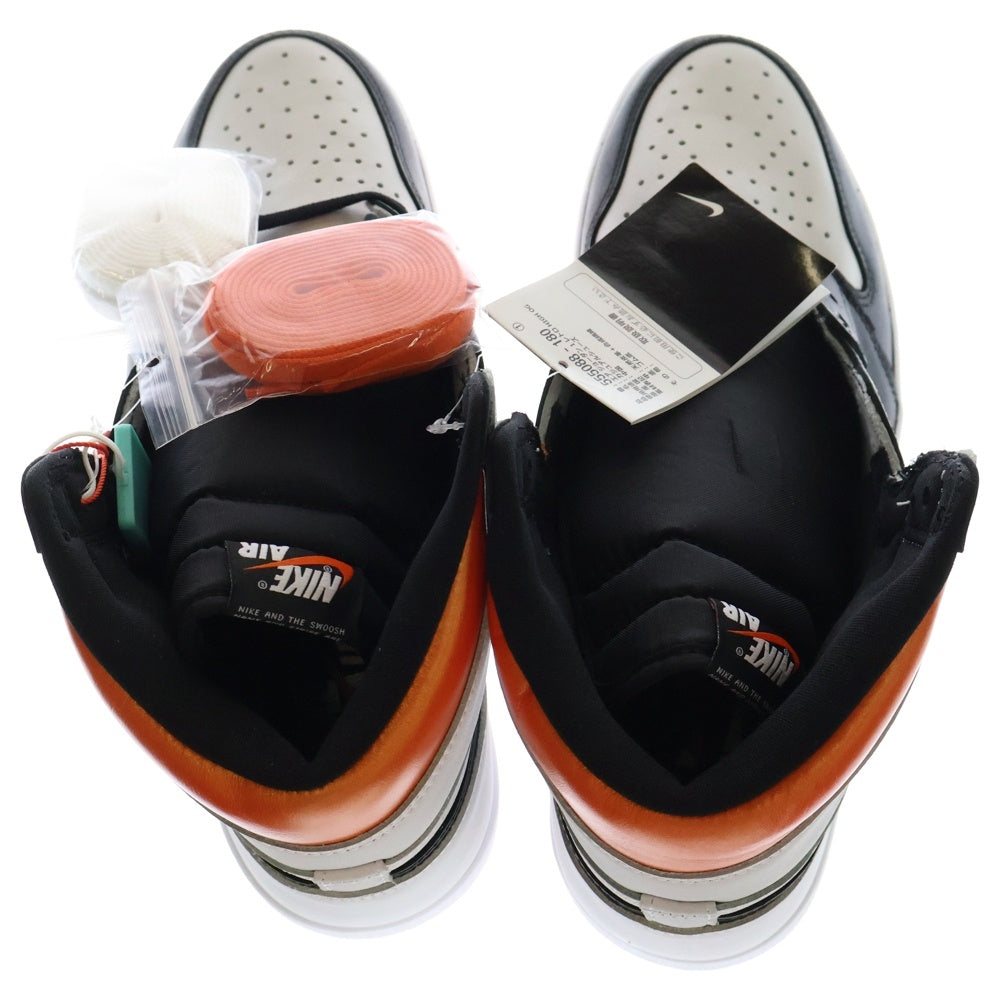 NIKE(ナイキ) AIR JORDAN 1 Retro High OG Electro Orange 555088-180 エアジョーダン1 エレクトロオレンジ ハイカットスニーカー ホワイト/オレンジ US11/29.0cm