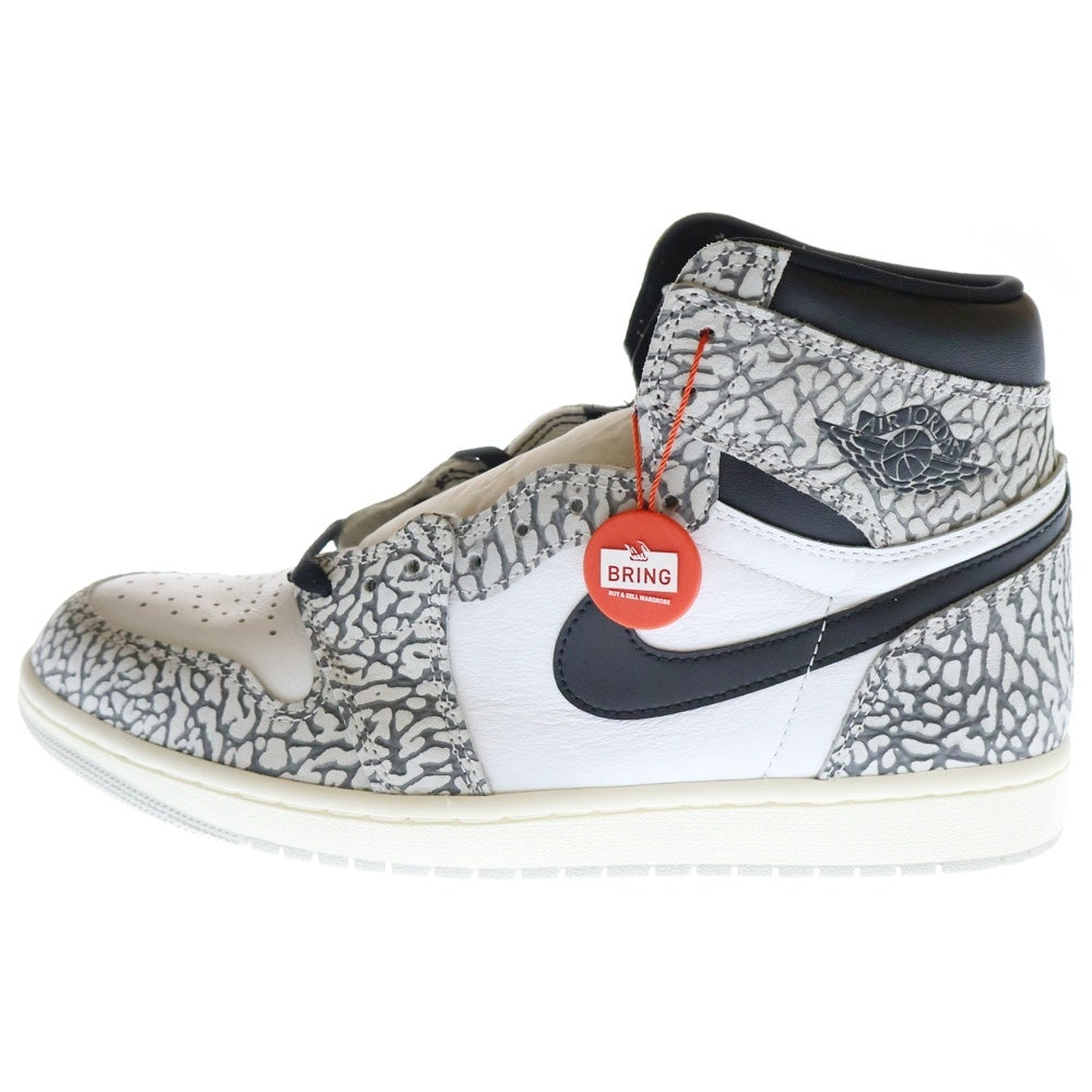NIKE(ナイキ) AIR JORDAN 1 HIGH OG WHITE CEMENT DZ5485-052 エアジョーダン1 ホワイトセメント ハイカットスニーカー グレー US11/29.0cm