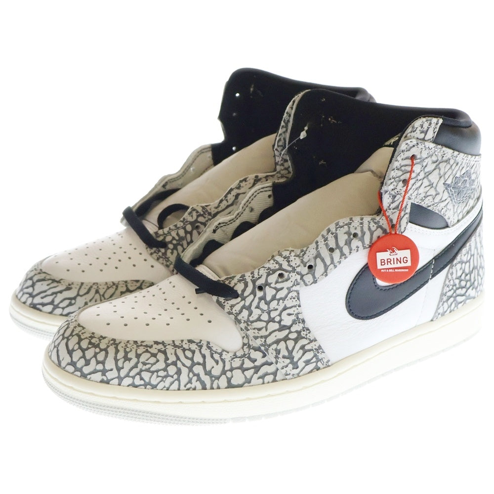 NIKE(ナイキ) AIR JORDAN 1 HIGH OG WHITE CEMENT DZ5485-052 エアジョーダン1 ホワイトセメント ハイカットスニーカー グレー US11/29.0cm