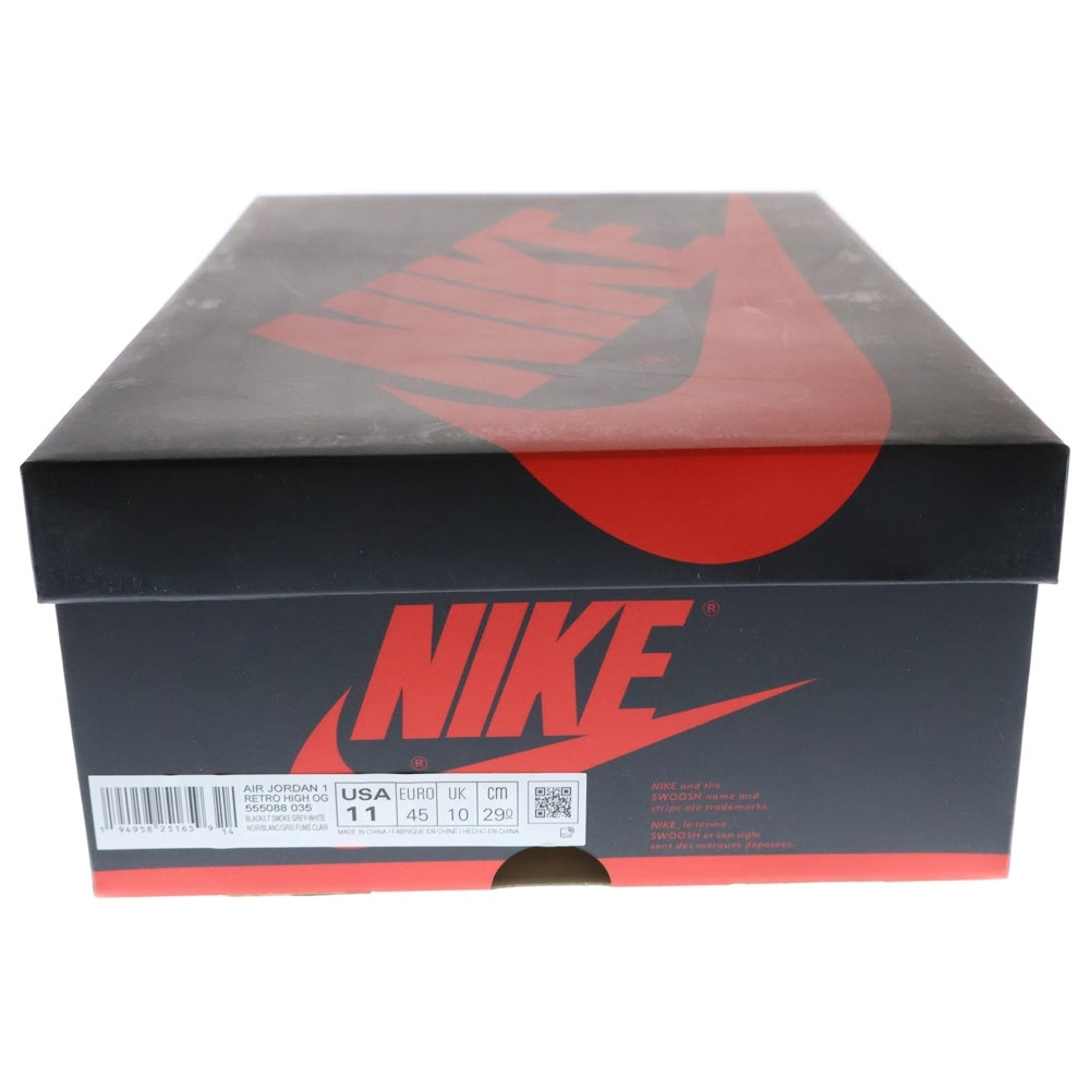 NIKE(ナイキ) AIR JORDAN 1 HIGH OG SHADOW 2.0 555088-035 エアジョーダン1 シャドー2.0 ハイカットスニーカー ブラック/グレー US11/29.0cm