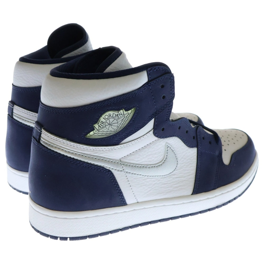 NIKE(ナイキ) AIR JORDAN 1 HIGH OG CO.JP MIDNIGHT NAVY 2020 DC1788-100 エアジョーダン 1 ミッドナイトネイビー ハイカットスニーカー ホワイト/ネイビー US11/29.0cm
