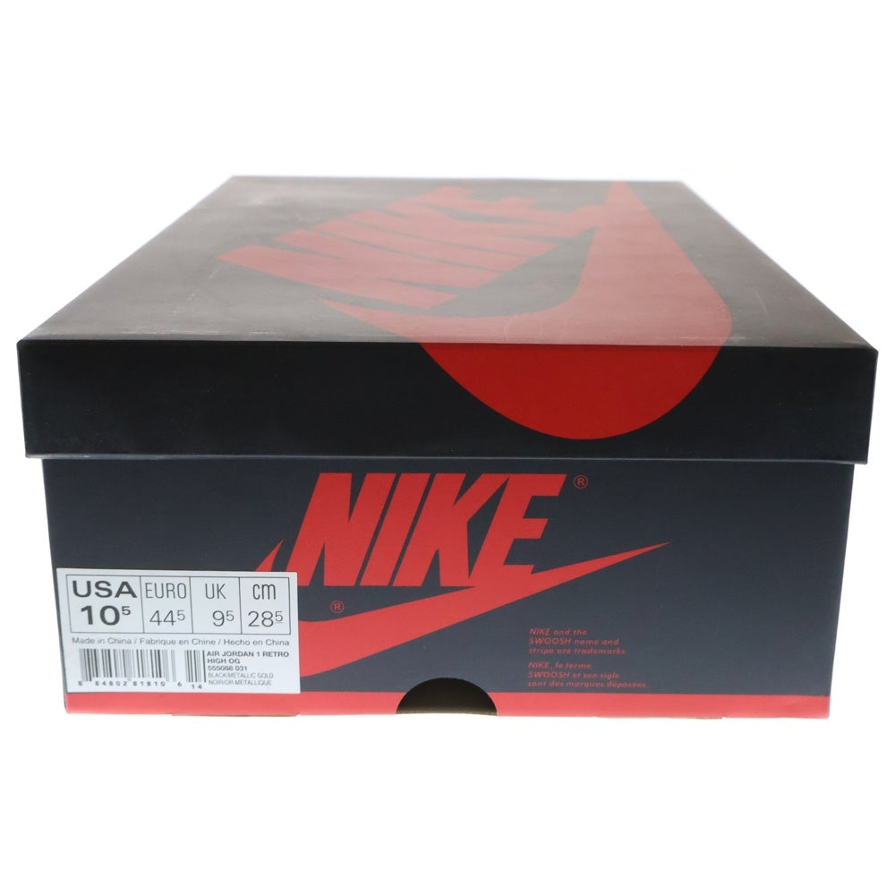 NIKE(ナイキ) AIR JORDAN 1 RETRO HIGH OG 555088-031 エアジョーダン 1 レトロ シティー オブ フライト ハイカットスニーカー ブラック US10.5/28.5cm