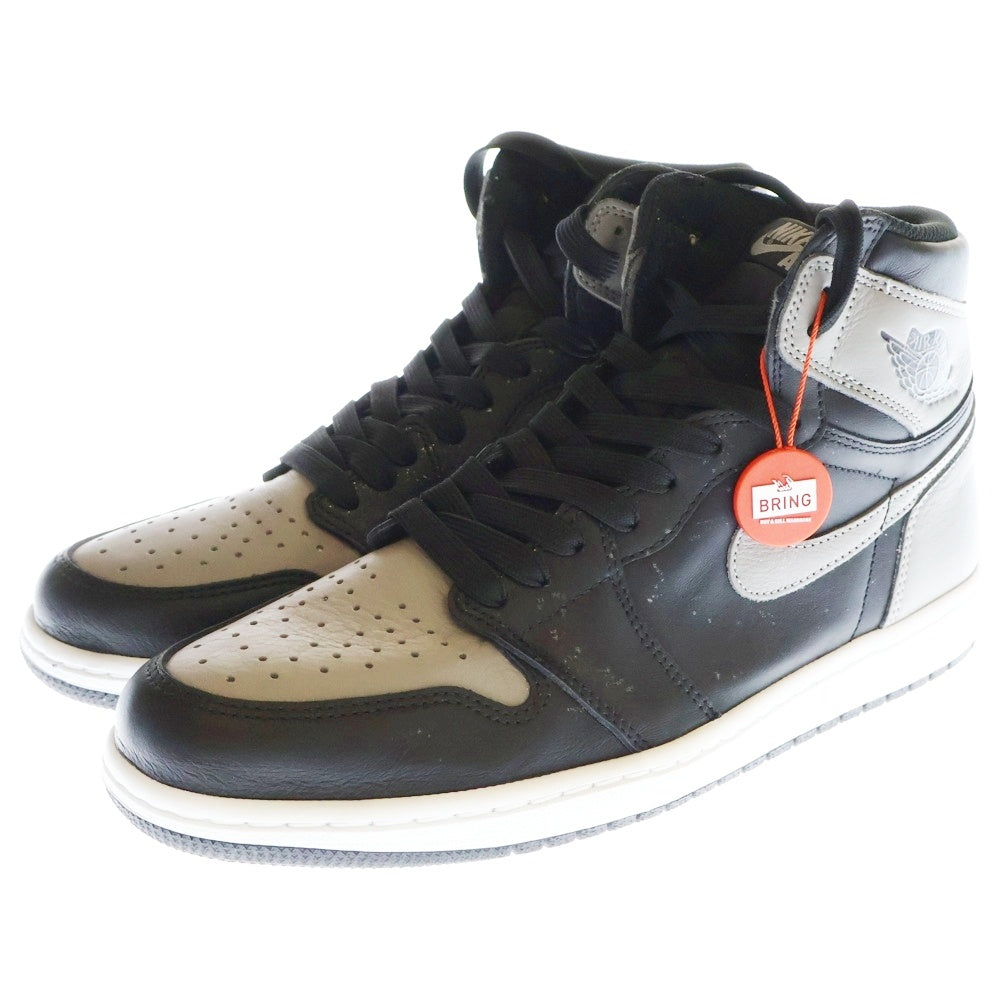 NIKE(ナイキ) AIR JORDAN1 RETRO HIGH OG SHADOW 555088-013 エアジョーダン1 レトロ ハイカットスニーカー シャドー グレー/ブラック US10.5/28.5cm