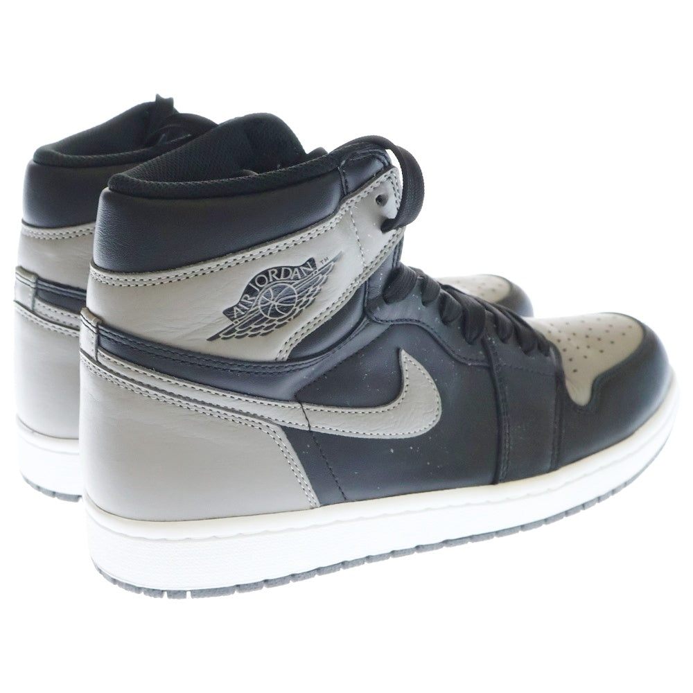 NIKE(ナイキ) AIR JORDAN1 RETRO HIGH OG SHADOW 555088-013 エアジョーダン1 レトロ ハイカットスニーカー シャドー グレー/ブラック US10.5/28.5cm