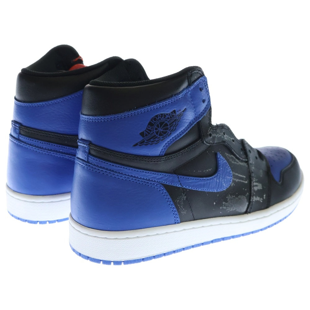 NIKE(ナイキ) AIR JORDAN 1 RETRO HIGH OG ROYAL 555088‐007 エアジョーダン1レトロ ロイヤル ハイカットスニーカー ブラック/ブルー US10.5/28.5cm