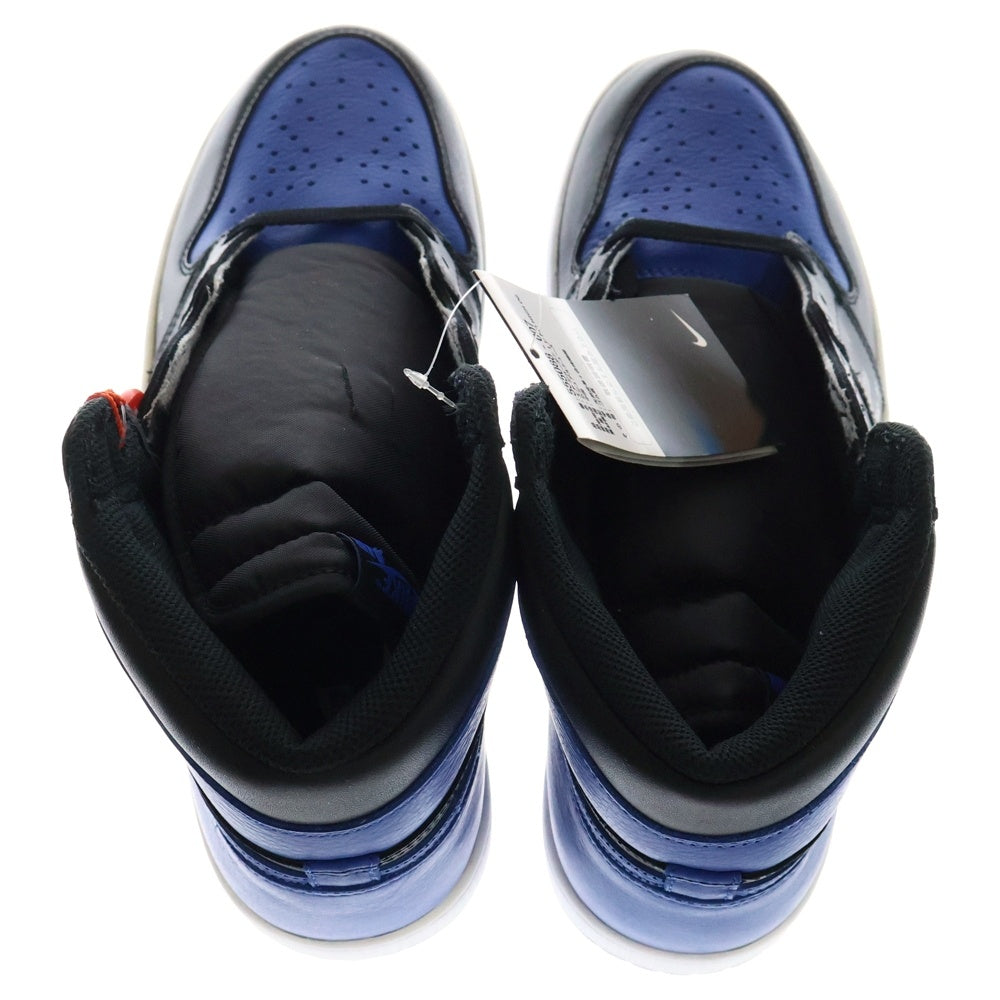 NIKE(ナイキ) AIR JORDAN 1 RETRO HIGH OG ROYAL 555088‐007 エアジョーダン1レトロ ロイヤル ハイカットスニーカー ブラック/ブルー US10.5/28.5cm