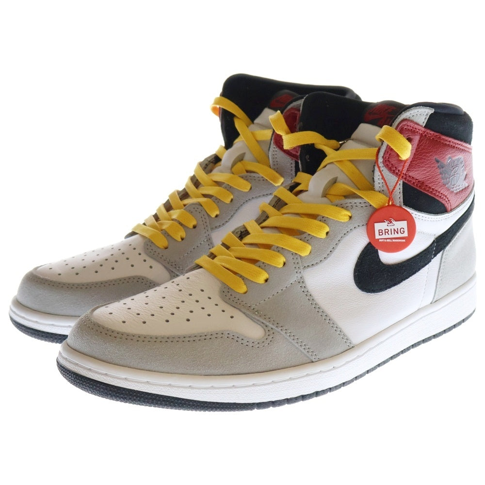 NIKE(ナイキ) AIR JORDAN1 RETRO HIGH OG LIGHT SMOKE GREY 555088-126 エアジョーダン1 スモークグレー ハイカットスニーカー ホワイト/グレー US11/29.0cm