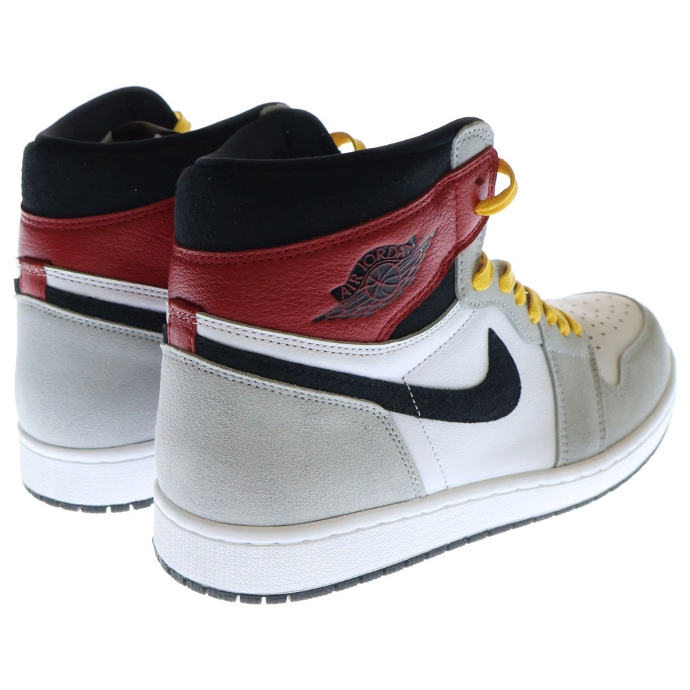 NIKE(ナイキ) AIR JORDAN1 RETRO HIGH OG LIGHT SMOKE GREY 555088-126 エアジョーダン1 スモークグレー ハイカットスニーカー ホワイト/グレー US11/29.0cm