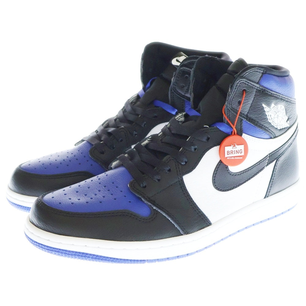 NIKE(ナイキ) AIR JORDAN1 RETRO HIGH OG ROYAL TOE 555088-041 エアジョーダン1 ロイヤルトゥ ハイカットスニーカー ブラック/ブルー US11/29.0cm
