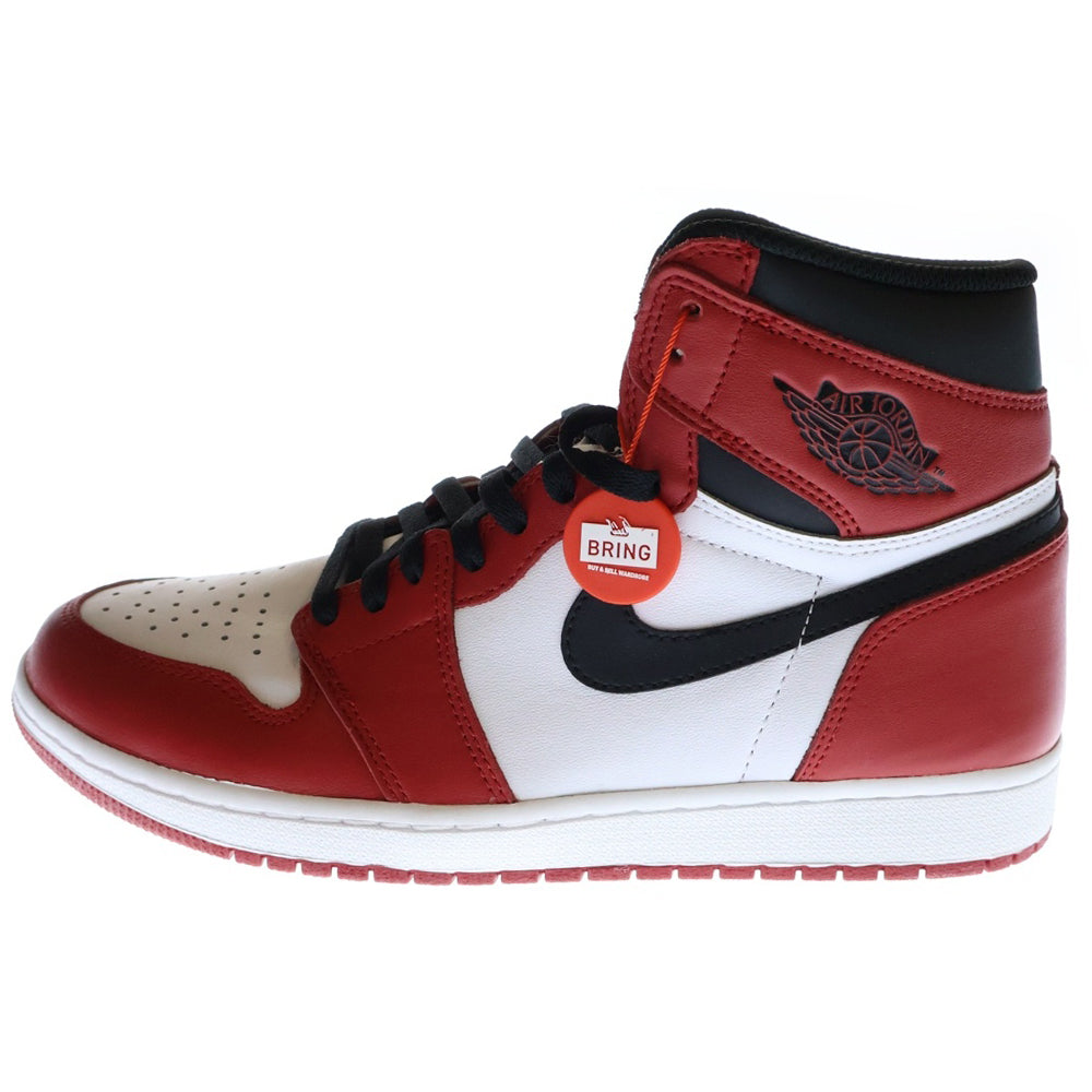 NIKE(ナイキ) 【観賞用 2015年製】AIR JORDAN 1 RETRO HIGH CHICAGO 555088-101 エアジョーダン1 シカゴ ハイスニーカー レッド/ホワイト US10.5/28.5cm