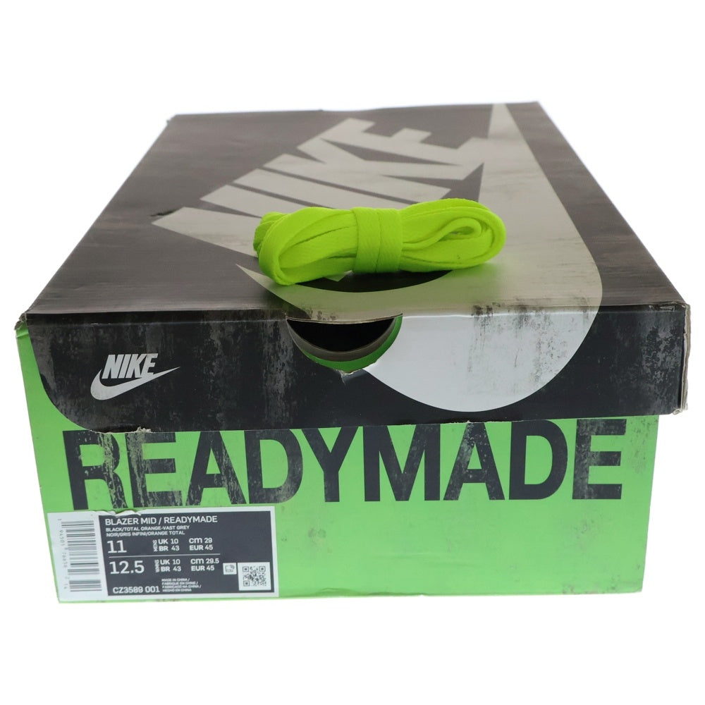 NIKE(ナイキ) ×READYMADE BLAZER MID CZ3589-001 レディメイド ブレーザー ミッドカットスニーカー ブラック US11/29.0cm