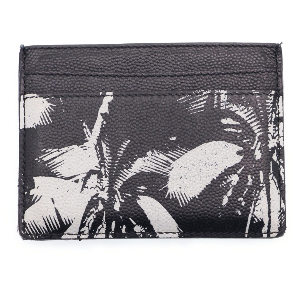 SAINT LAURENT PARIS(サンローランパリ) ハワイアンロゴレザーカードケース ブラック