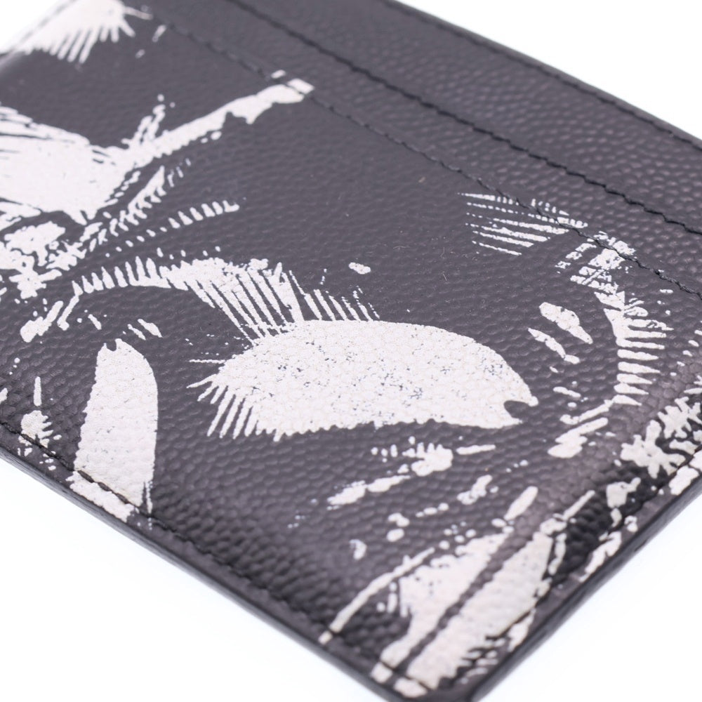 SAINT LAURENT PARIS(サンローランパリ) ハワイアンロゴレザーカードケース ブラック