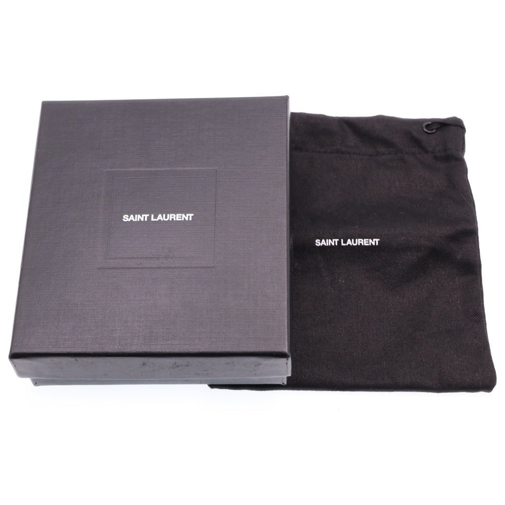 SAINT LAURENT PARIS(サンローランパリ) ハワイアンロゴレザーカードケース ブラック