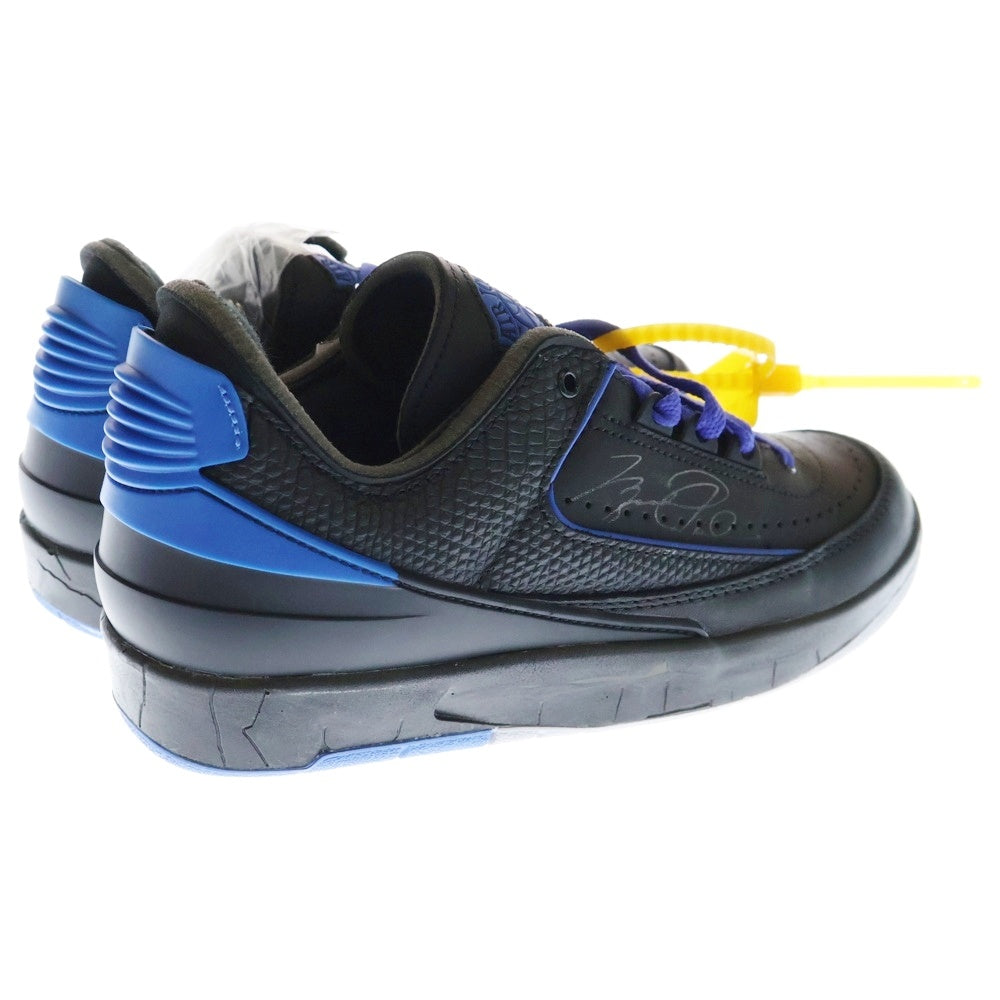 NIKE(ナイキ) ×OFF-WHITE AIR JORDAN 2 RETRO LOW SP DJ4375-004 オフホワイト エアジョーダン2 レトロ ローカットスニーカー ブラック/ブルー US5.5/24.0cm