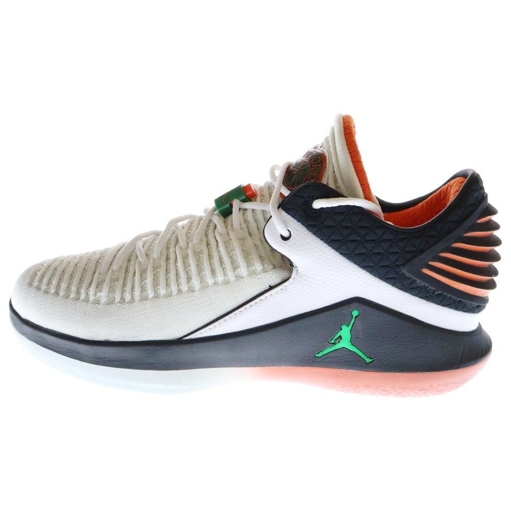 NIKE(ナイキ) AIR JORDAN 32 LOW PF AH3347-100 エアジョーダン 32 ロー ゲータレード ローカットスニーカー ホワイト/ブラック US9/27.0cm