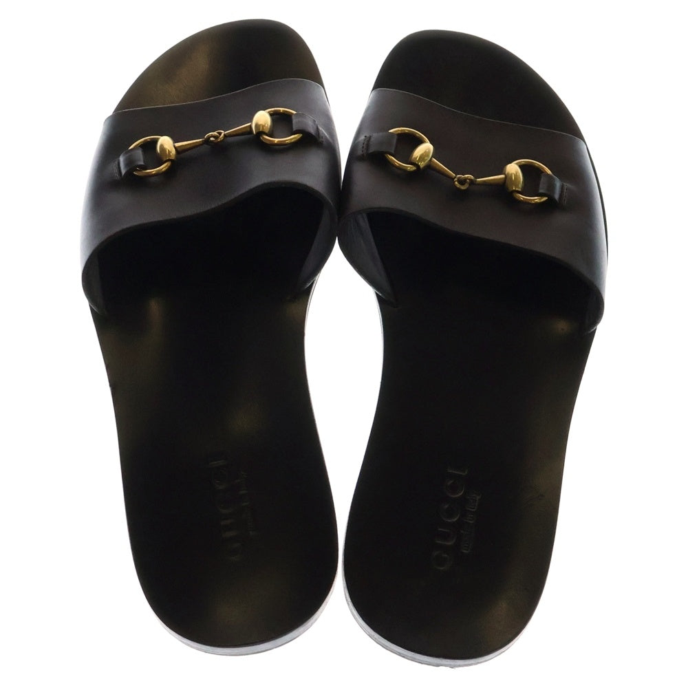 GUCCI(グッチ) ホースビット レザーサンダル 282999 ブラウン