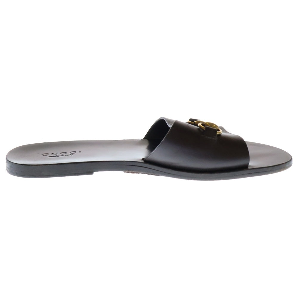 GUCCI(グッチ) ホースビット レザーサンダル 282999 ブラウン