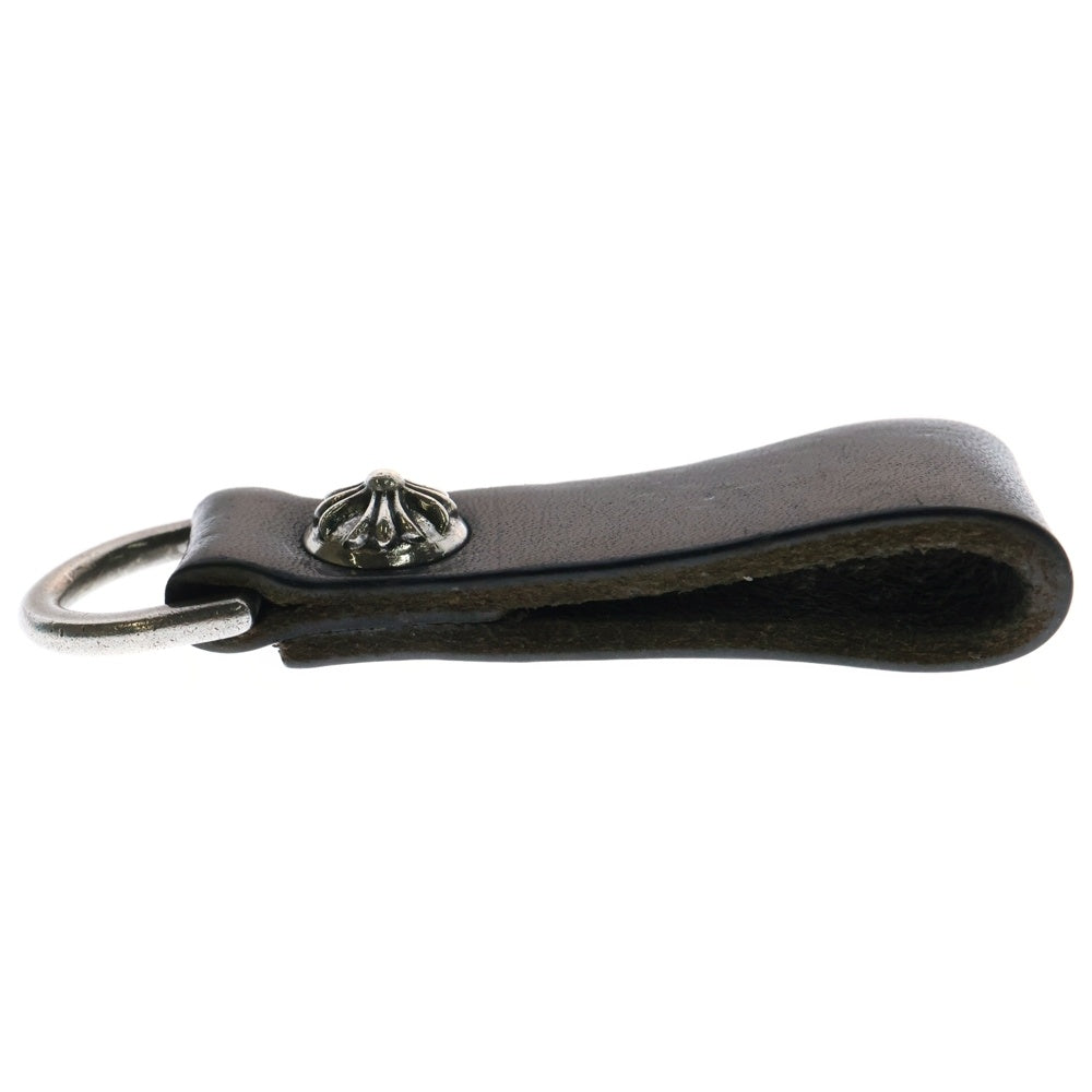 CHROME HEARTS(クロムハーツ) BELT LOOP D RING Dリング クロスボールベルトループ ブラック/シルバー BCA415